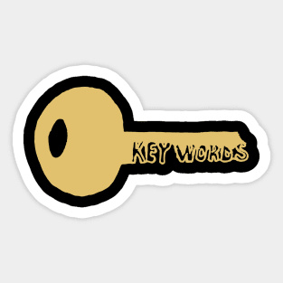 keywords Sticker